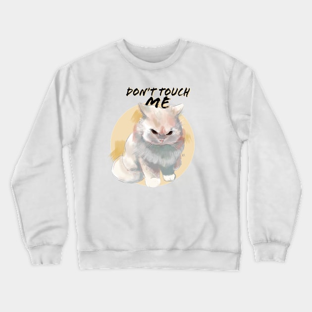 Angry cat Crewneck Sweatshirt by niaarts